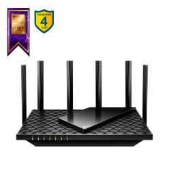 TP-LINK  Archer AX73  AX5400 Wi-Fi 6 Wireless Gigabit Router, 4804Mbps at 5Ghz + 574Mbps at 2.4Ghz, 802.11ax/ac/a/b/g/n, 1 Gigabit WAN+4 Gigabit LAN, OFDMA, 4x4 MU-MIMO, HomeShield, Band Steering, USB3.0, 6 fixed antennas